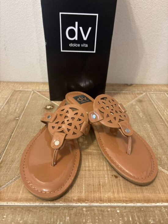 DV by Dolce Vita Shoes - NEW Dolce Vita Gotie Café Patent Sandals Sizes: 6.5, 8, 9